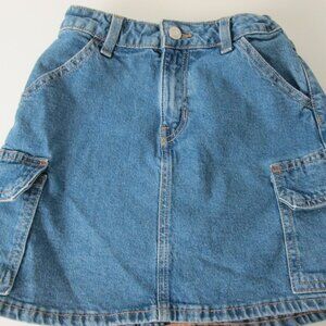 Vintage Gap Denim Cargo Pocket Jean Skirt Youth Girl's Size 10